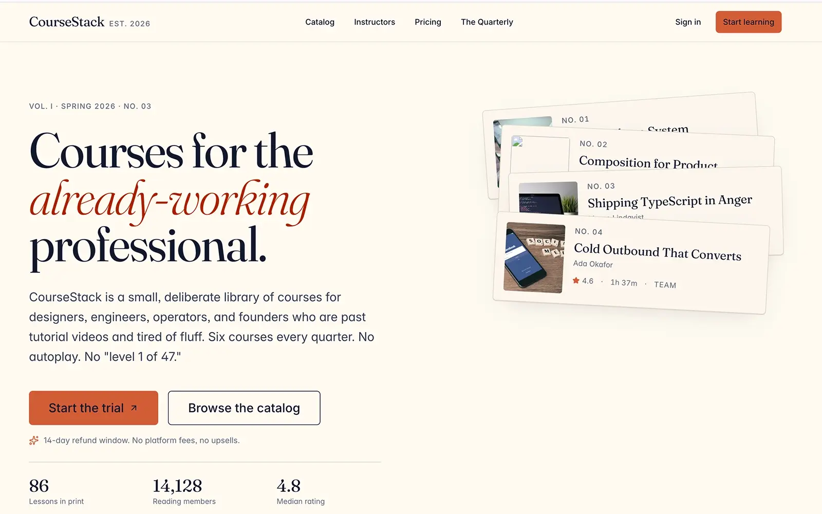 CourseStack screenshot