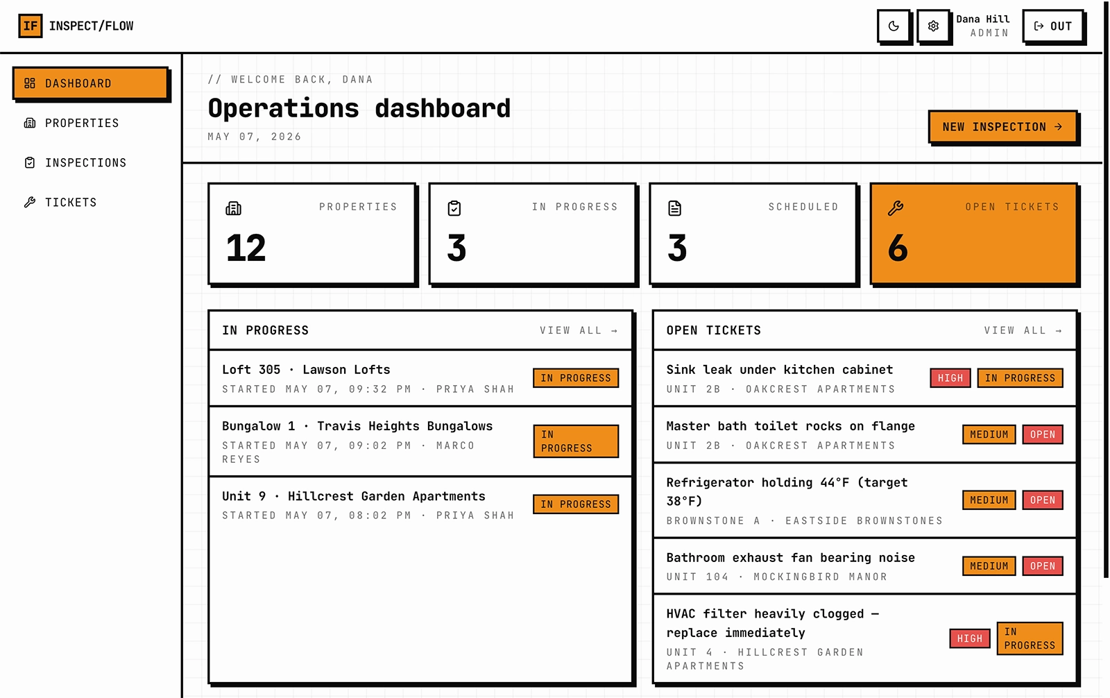 InspectFlow screenshot