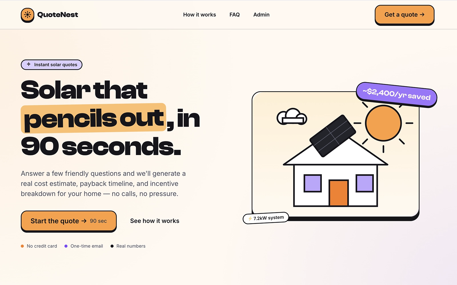 QuoteNest — lead-qualification quiz, an example Bubble to AI-coded migration