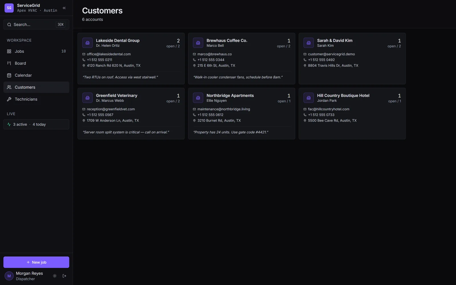 ServiceGrid screenshot 3